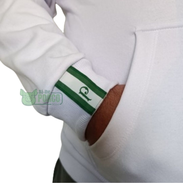 Jaqueta Moletom Warrior Palmeiras Branco