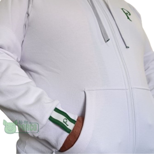 Jaqueta Moletom Warrior Palmeiras Branco
