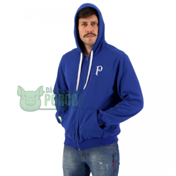 Jaqueta Moletom Warrior Palmeiras Azul