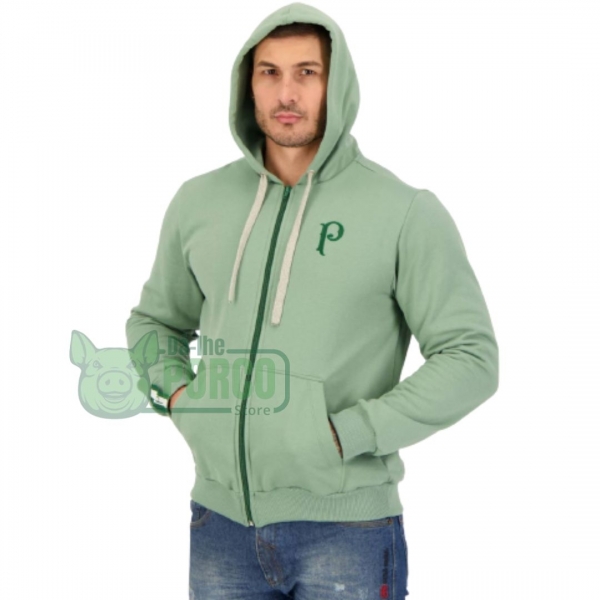 Jaqueta Moletom Warrior Plus Size Palmeiras Esverdeado