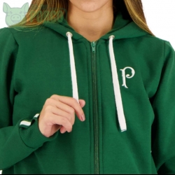 Jaqueta Moletom Warrior Palmeiras Verde Feminina