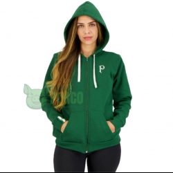 Jaqueta Moletom Warrior Palmeiras Verde Feminina