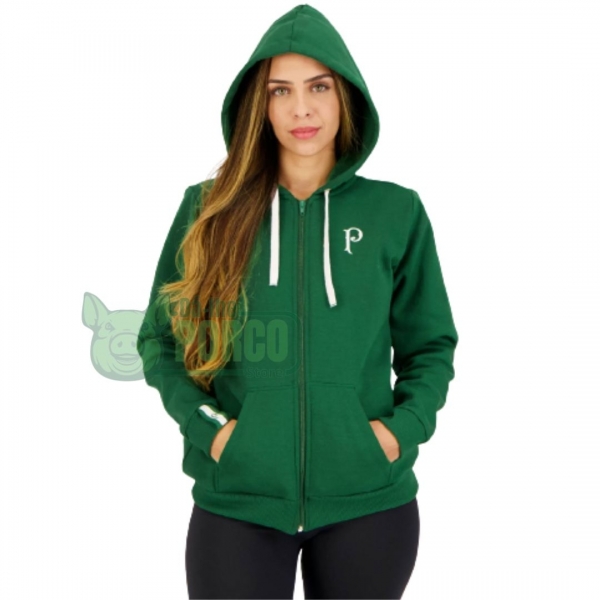 Jaqueta Moletom Warrior Palmeiras Verde Feminina