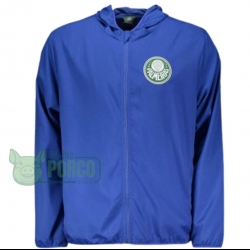 Jaqueta Plus Size Palmeiras Corta Vento Felling Azul