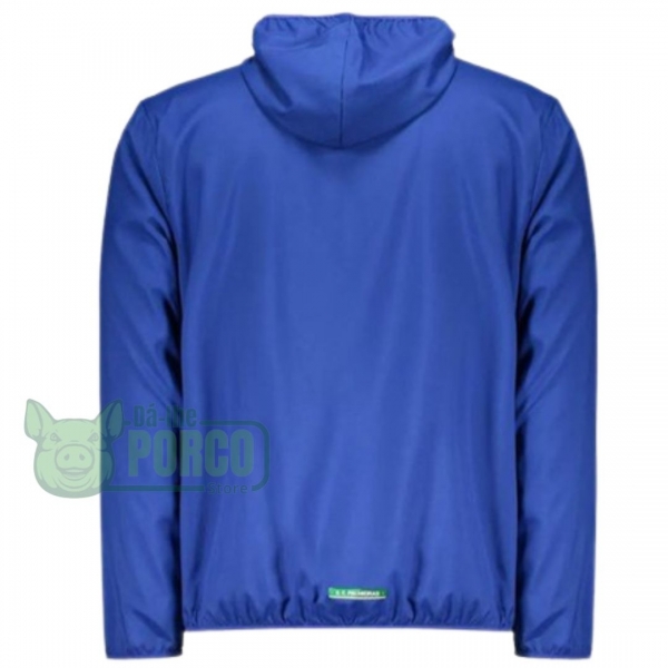 Jaqueta Plus Size Palmeiras Corta Vento Felling Azul