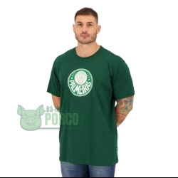 Camiseta Plus Size Palmeiras Maior Campeão do Brasil Verde