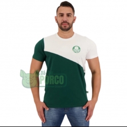 Camisa Plus Size Palmeiras Branca e Verde