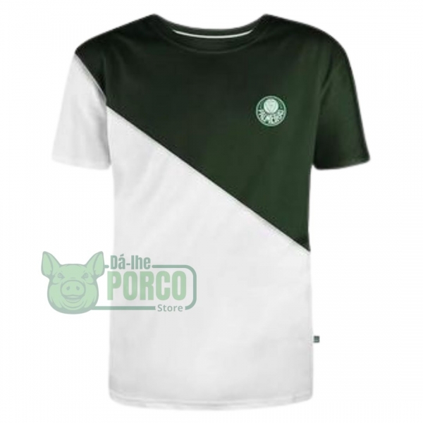 Camisa Plus Size Palmeiras Verde e Branca