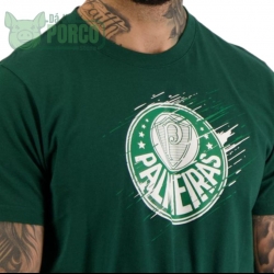 Camiseta Plus Size Palmeiras Riscos Verde