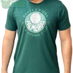 Camiseta Palmeiras Canta e Vibra Verde