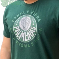 Camiseta Palmeiras Canta e Vibra Verde