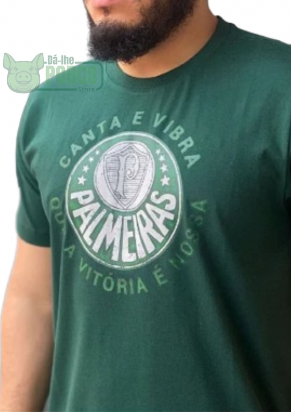 Camiseta Palmeiras Canta e Vibra Verde