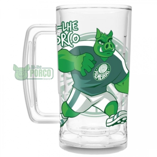 Caneca Fest 450ml Palmeiras Dá-lhe Porco