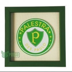 Quadro Palmeiras Palestra de SP 22x22cm