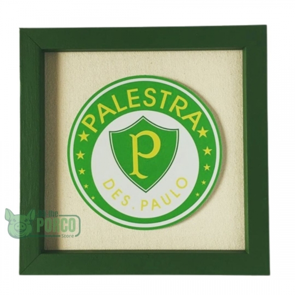 Quadro Palmeiras Palestra de SP 22x22cm