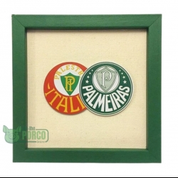 Quadro Palmeiras Campeoníssimo 22x22cm