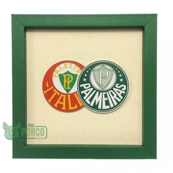 Quadro Palmeiras Campeoníssimo 22x22cm