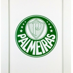 Quadro com Vidro Palmeiras/Periquito 30cm (2 em 1)