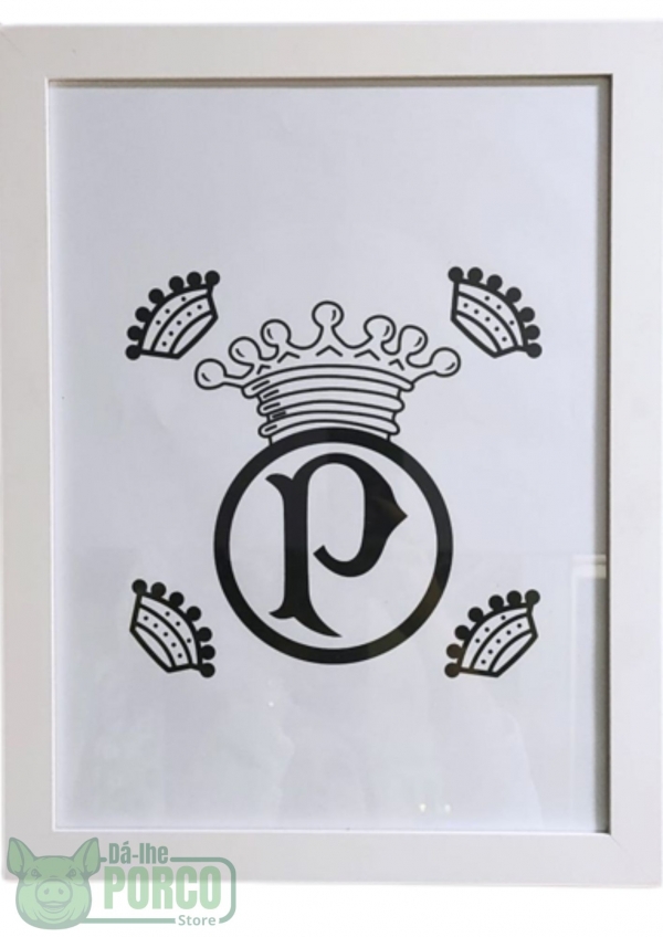 Quadro com Vidro Palmeiras/Coroas 30cm (2 em 1)