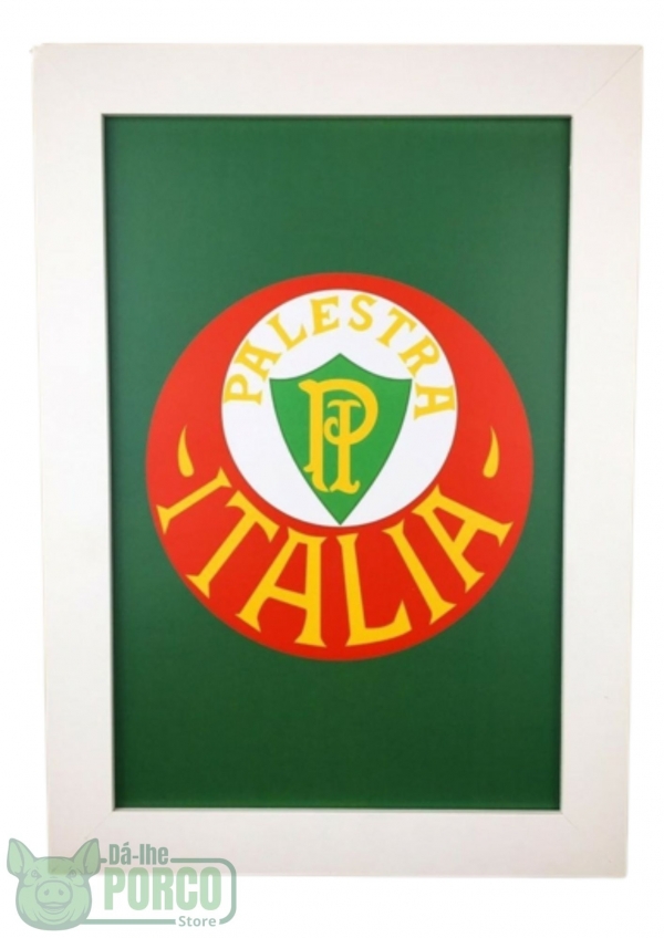 Quadro com Vidro Palmeiras Palestra Itália/Savóia 30cm (2 em 1)