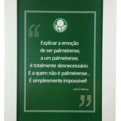 Quadro com Vidro Joelmir Beting/Palmeiras 30cm (2 em 1)