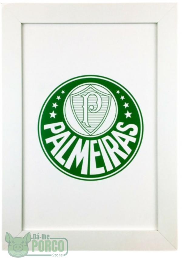 Quadro com Vidro Joelmir Beting/Palmeiras 30cm (2 em 1)