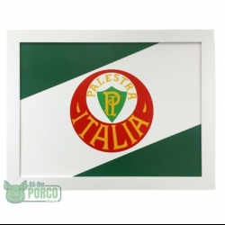 Quadro com Vidro Palmeiras Bandeira Palestra 30cm