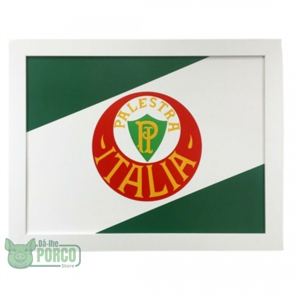 Quadro com Vidro Palmeiras Bandeira Palestra 30cm