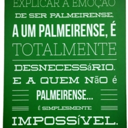 Placa MDF Palmeiras Joelmir Beting Classic 30cm