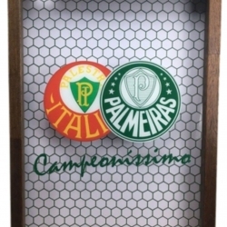 Porta Rolha/Tampinha Palmeiras Campeoníssimo 30cm