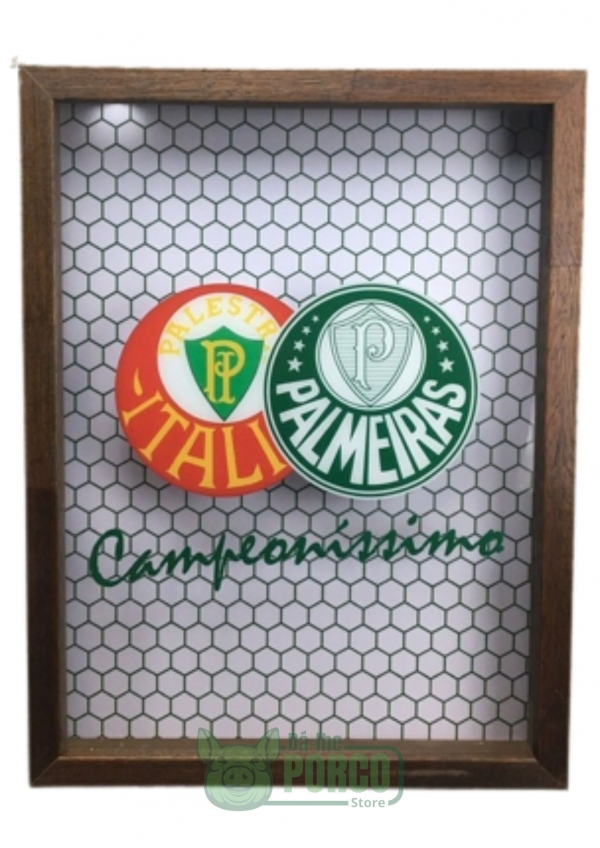 Porta Rolha/Tampinha Palmeiras Campeoníssimo 30cm