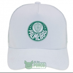 Boné Palmeiras Trucker Silk Branco