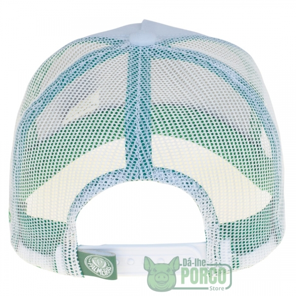 Boné Palmeiras Trucker Silk Branco