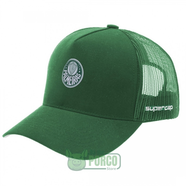 Boné Palmeiras Trucker Silk Verde