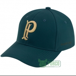 Boné Palmeiras Aba Curva Verde P Dourado