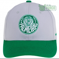 Boné Palmeiras Bordado Ajustável Cinza
