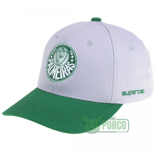 Boné Palmeiras Bordado Ajustável Cinza