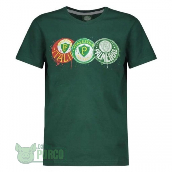 Camisa Feminina Evolução dos Escudos Palmeiras