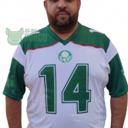 Camisa Palmeiras Futebol Americano Masculina - Branco