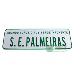 Placa Decorativa S. E. Palmeiras (Branca)