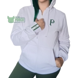 Jaqueta Moletom Warrior Palmeiras Branco