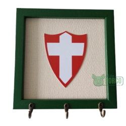 Porta Chaves Palmeiras Savóia 22x22cm