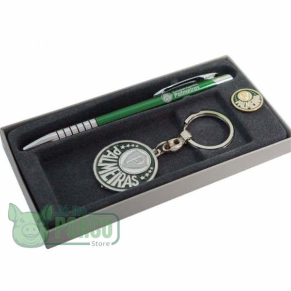 Kit Caneta, Chaveiro e Pin