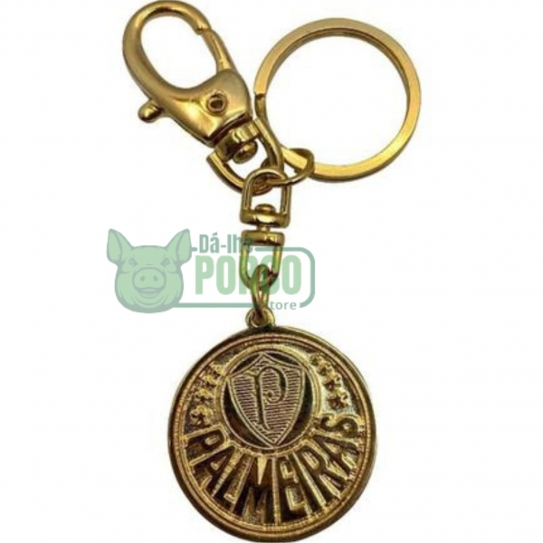 Chaveiro Ouro Escudo Palmeiras