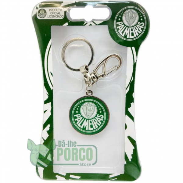 Chaveiro Escudo/Bola Resinado Palmeiras