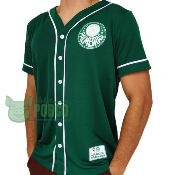 Camisa Baseball Unissex Verde Palmeiras