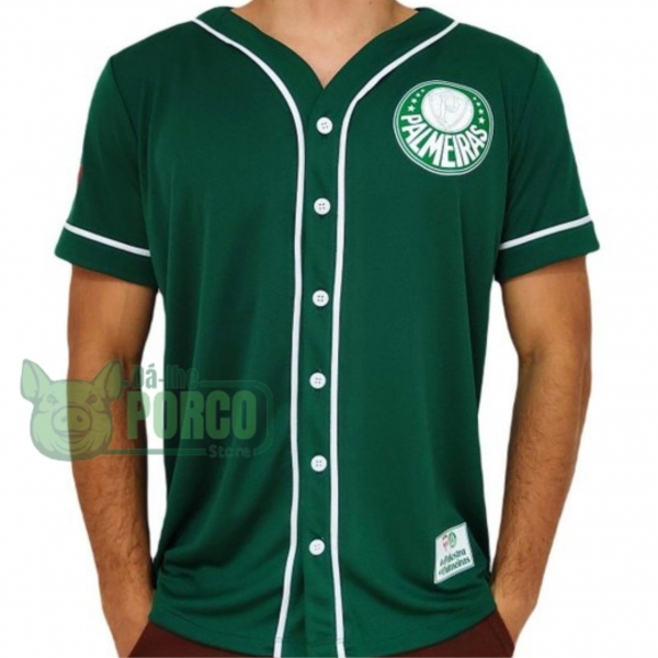 Camisa Baseball Unissex Verde Palmeiras