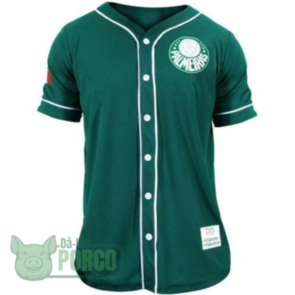 Camisa Baseball Unissex Verde Palmeiras
