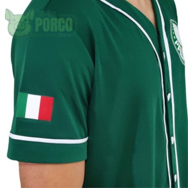 Camisa Baseball Unissex Verde Palmeiras