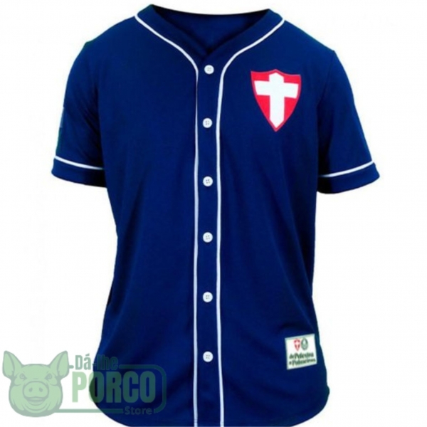 Camisa Baseball Unissex Azul Palmeiras